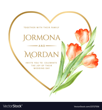 Invitation greeting card template vector image Invitation greeting card template vector image