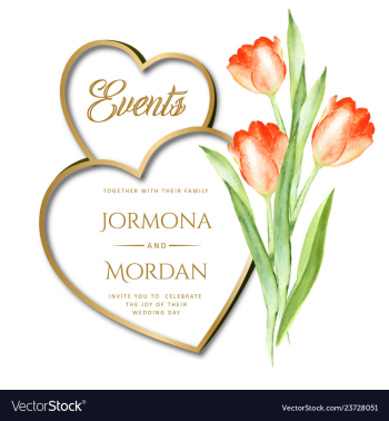 Invitation greeting card template vector image Invitation greeting card template vector image