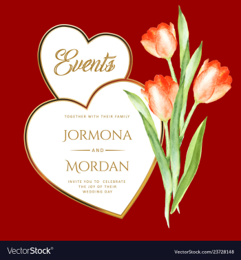 Invitation greeting card template vector image Invitation greeting card template vector image