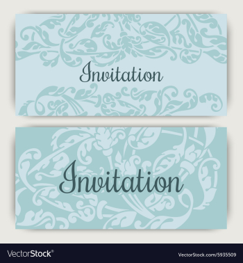 Invitation template vector image Invitation template vector image