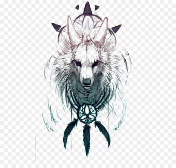 iPhone 6 Dreamcatcher High-definition television High-definition video Wallpaper - White atmosphere wolf decorative pattern 