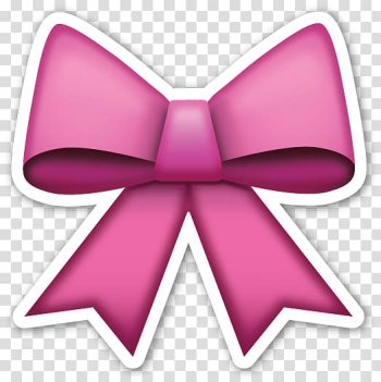 IPhone Emoji Bow and arrow Sticker, ribbon cutting transparent background PNG clipart