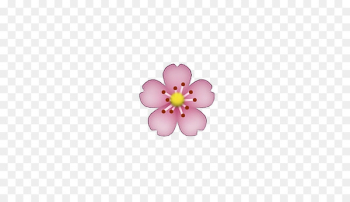 iPhone Emoji Flower Emoticon - peach blossom iPhone Emoji Flower Emoticon - peach blossom
