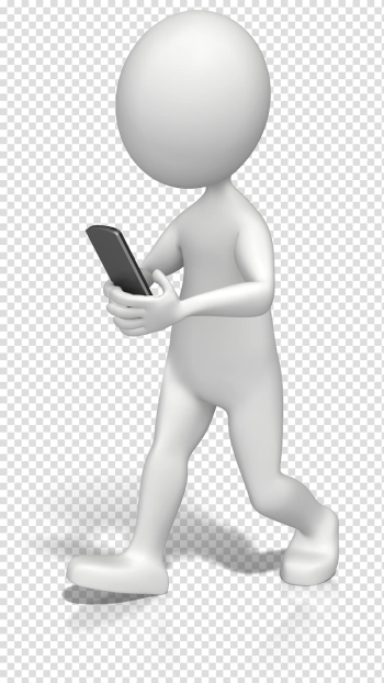 IPhone Text messaging Stick figure Texting while driving Animation, Competition transparent background PNG clipart