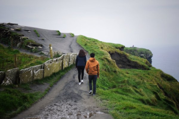 Ireland Cliffside Hikers Ireland Cliffside Hikers
