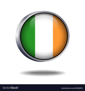 ireland flag button ireland flag button
