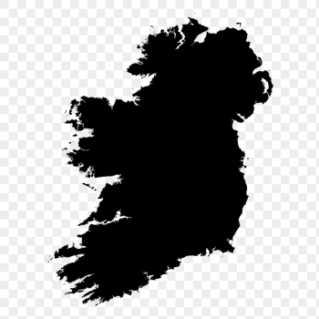 Ireland map png silhouette clipart, | Free PNG - rawpixel Ireland map png silhouette clipart, | Free PNG - rawpixel