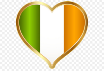 Ireland Saint Patrick's Day Irish people Clip art - St Patricks Day Irish Heart PNG Clip Art Image 