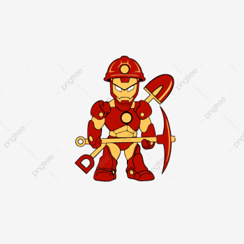 Iron Man With Mining Style Illustration, Mining, Sketch, Iron Man ...