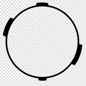 Ironman HUD Shapes for PSP, round black frame transparent background PNG clipart