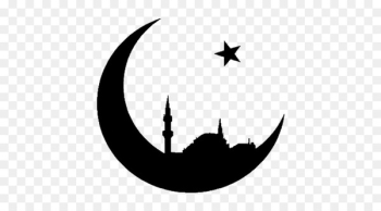 Islam - moon and star - black transparent.png - others 