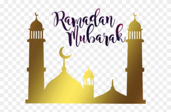 Islam Ramadan Mubarak Greeting Mosque Moon, Ramadan - Ramzan Mubarak Png