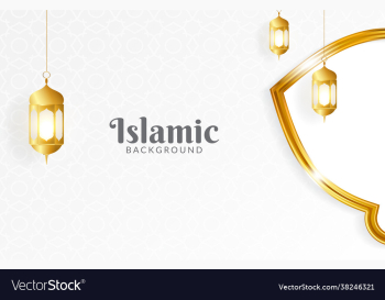 islamic background with golden lantern islamic background with golden lantern