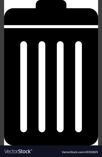 isolated bin icon isolated bin icon