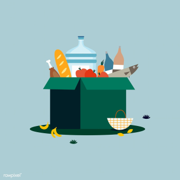 Isolated box of groceries illustration | Free stock vector - 462201 Isolated box of groceries illustration | Free stock vector - 462201