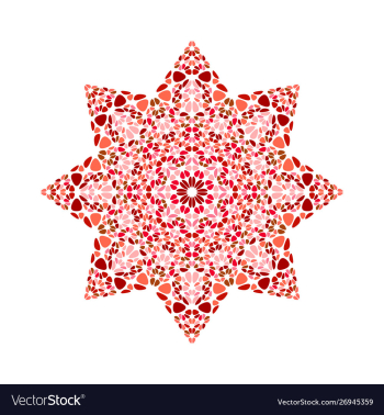 Isolated colorful stone star symbol - geometrical vector image Isolated colorful stone star symbol - geometrical vector image
