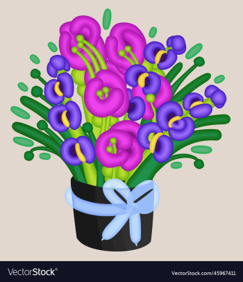 isolated floral balloon bouquet bright cute isolated floral balloon bouquet bright cute