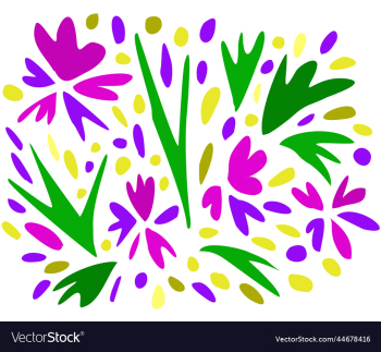 isolated floral colorful composition isolated floral colorful composition