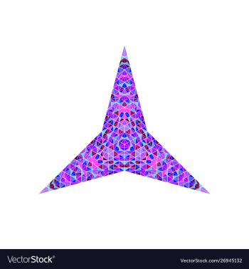 Isolated geometrical colorful mosaic star symbol vector image Isolated geometrical colorful mosaic star symbol vector image