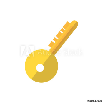 Isolated medieval key design Isolated medieval key design