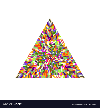 Isolated mosaic polygon logo template - colorful vector image Isolated mosaic polygon logo template - colorful vector image