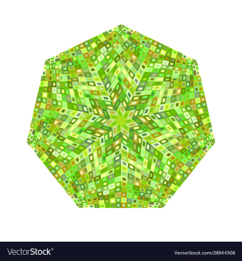 Isolated mosaic polygon symbol - colorful vector image Isolated mosaic polygon symbol - colorful vector image