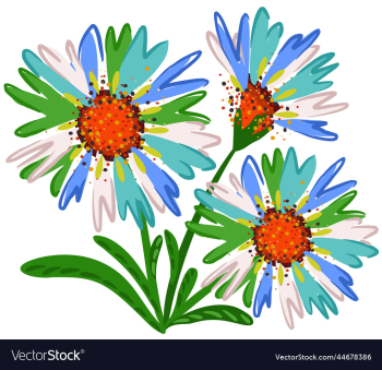 isolated of bright floral bouquet isolated of bright floral bouquet
