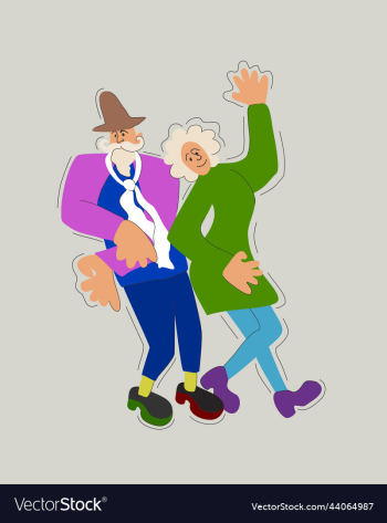 isolated of elderly couple in a dance isolated of elderly couple in a dance