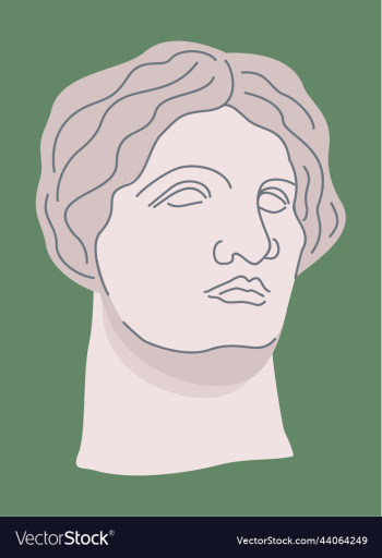 isolated of female greek statue isolated of female greek statue