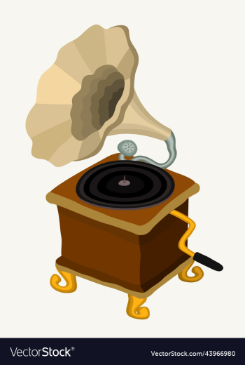 isolated of gramophone isolated of gramophone