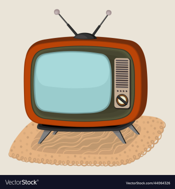 isolated of retro television isolated of retro television