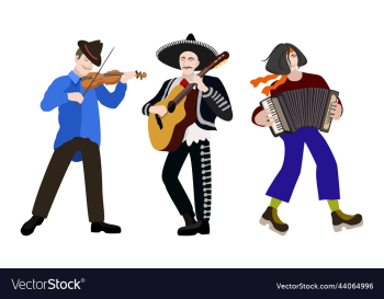 isolated of three musicians isolated of three musicians