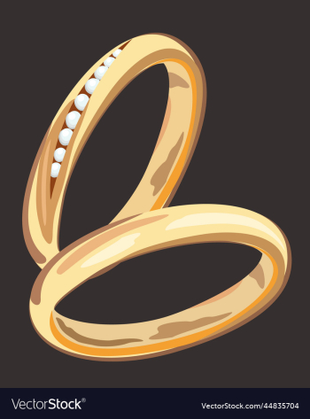 isolated of two golden rings