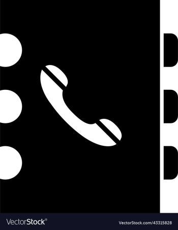 isolated phone directory icon isolated phone directory icon