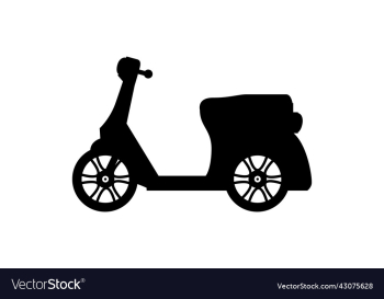 isolated scooter silhouette isolated scooter silhouette