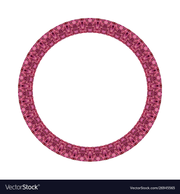 Isolated tiled mosaic circle border - colorful vector image Isolated tiled mosaic circle border - colorful vector image
