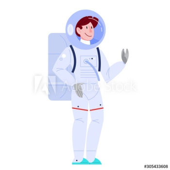 Isolated vector illustration of astronaut Isolated vector illustration of astronaut