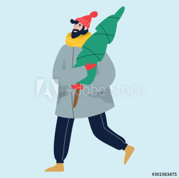 Isolated vector illustration of people wearing warm winter Isolated vector illustration of people wearing warm winter