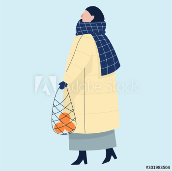 Isolated vector illustration of people wearing warm winter Isolated vector illustration of people wearing warm winter