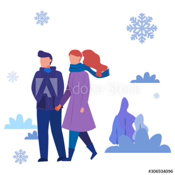Isolated vector illustration of people wearing warm winter Isolated vector illustration of people wearing warm winter