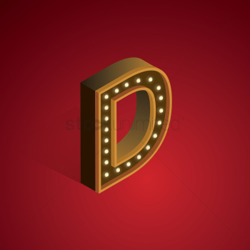 Isometric alphabet d Isometric alphabet d