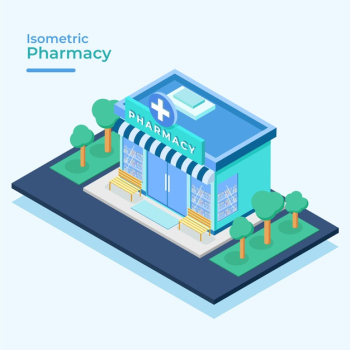 Isometric pharmacy concept Free Vector Isometric pharmacy concept Free Vector
