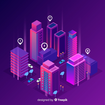 Isometric smart city Free Vector Isometric smart city Free Vector
