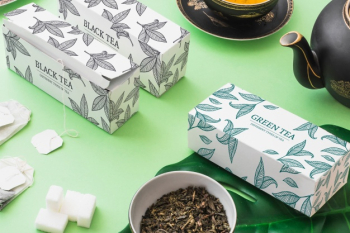 Isometric tea mockup Free Psd