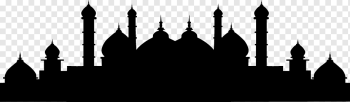 Istanbul Mosque Islam, Islamic mosque silhouette material, poster, decorative, monochrome png