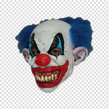 It Latex mask Evil clown, mask transparent background PNG clipart It Latex mask Evil clown, mask transparent background PNG clipart