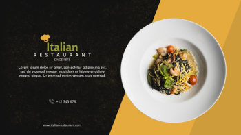 Italian restaurant menu mockup Free Psd