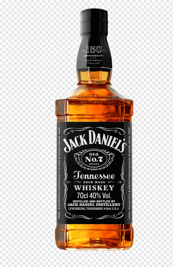 Jack Daniel's Tennessee Whiskey bottle, Bourbon whiskey Distilled beverage Lynchburg Beer, whiskey, barrel, whisky, whiskey png