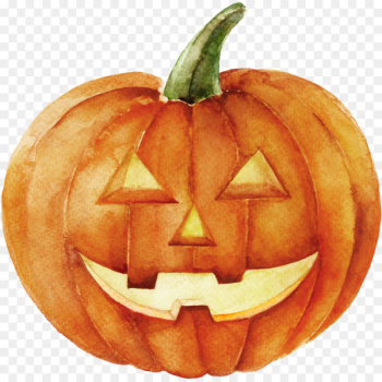 Jack-o'-lantern Jack Skellington Pumpkin Watercolor painting Halloween - pumpkin 