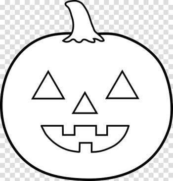 Jack-o-lantern Pumpkin Halloween , Black And White Halloween transparent background PNG clipart